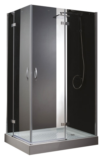 Душевой уголок Cezares Bergamo AH2 100/90 C Cr R