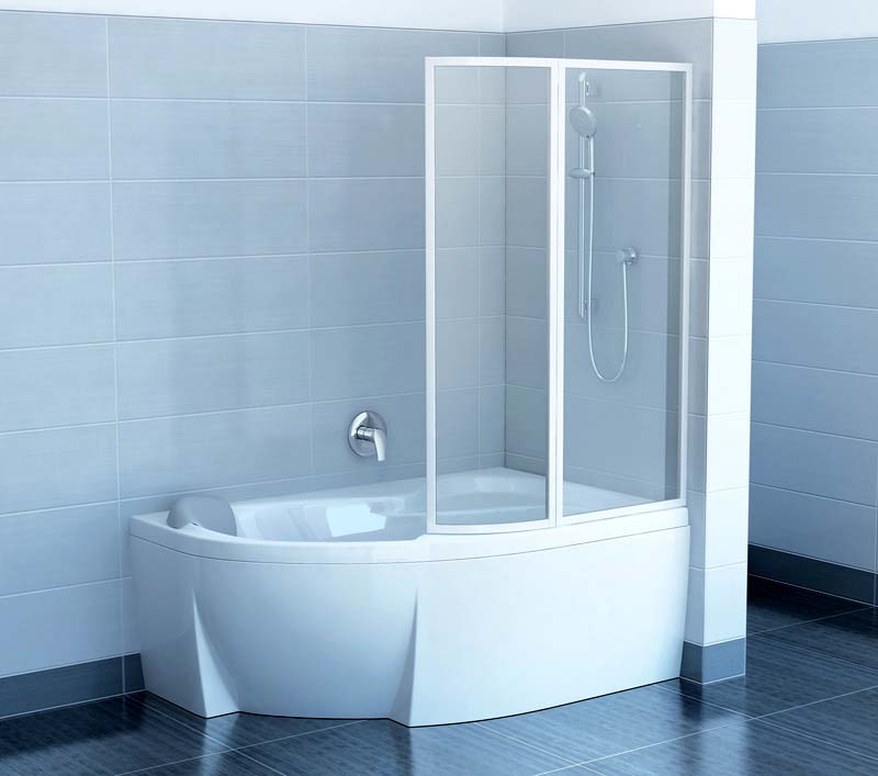 Шторка на ванну Ravak VSK2 Rosa 160 R Rain