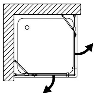 Душевой уголок Samo Trendy Zenit B9913ULUTR 100 см
