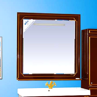 Зеркало Misty Praga 90 бордо патина