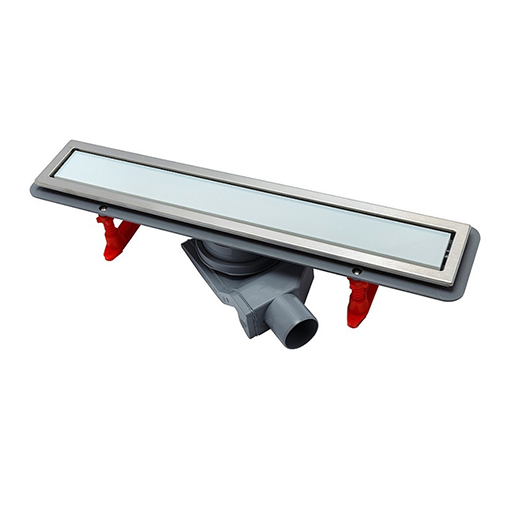 Confluo Premium With White Glass Line 550 Линейный трап PESTAN