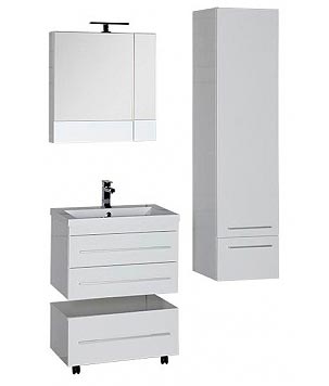 Тумба Aquanet Нота 58 подкатная белая