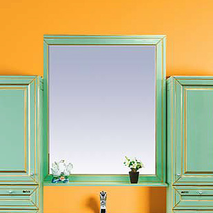 Зеркало Misty Vena 75 салатовое патина