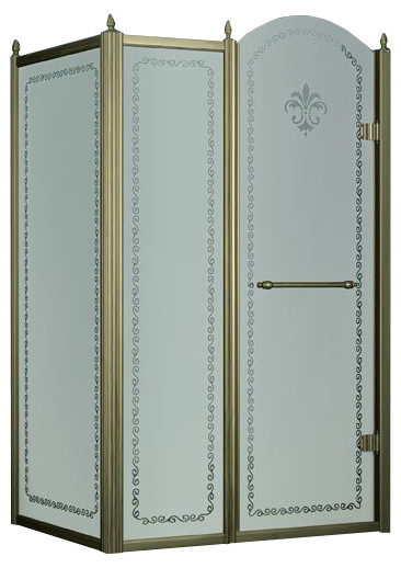 Душевой уголок Cezares Retro A11 100 CP Br R