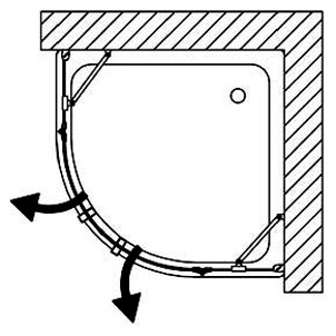 Душевой уголок Samo Trendy Zenit B9962ULUTR