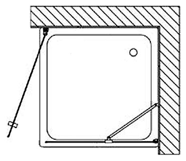 Душевой уголок Samo Trendy Zenit 100 см (L)