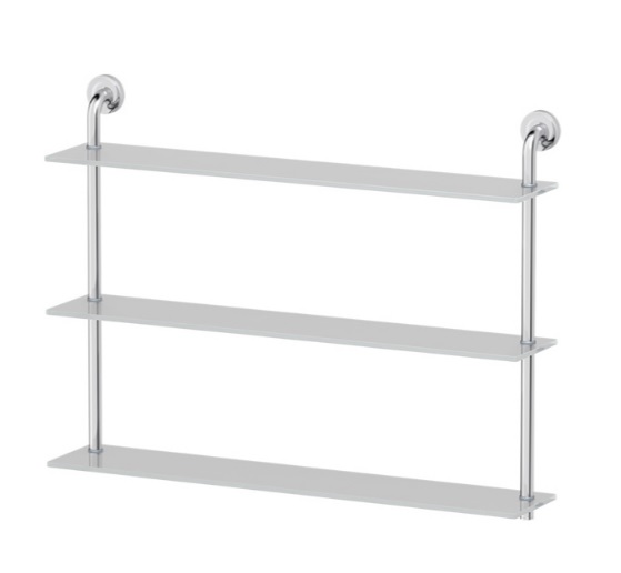 Полка Ellux Elegance ELE 045 3-х ярусная, 80 см