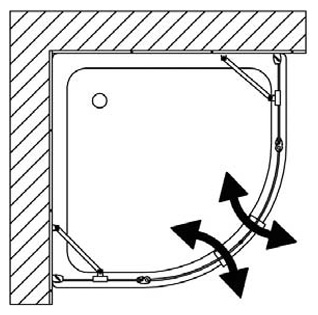 Душевой уголок Samo Classic Polaris Deluxe B9662ULUTR
