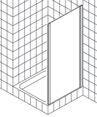 Душевая перегородка Kermi Ibiza 2000 I2 TWO 080181AK 80 см