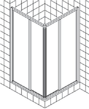 Душевой уголок Kermi Ibiza 2000 I2 ED2 09018 1AK 90 см