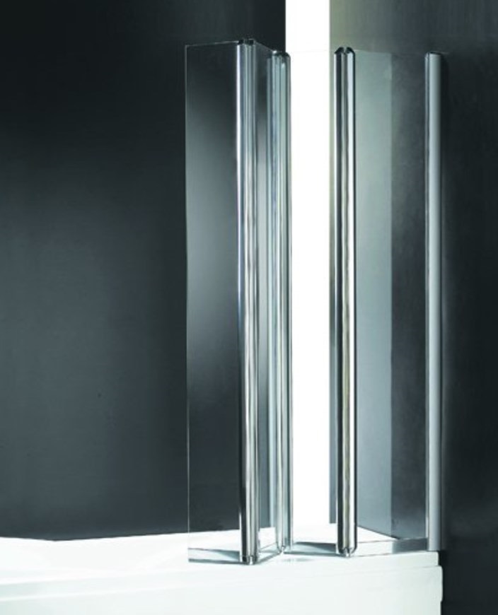 Шторка на ванну Cezares TRIO-W-V-3-90/140-P-Cr-R