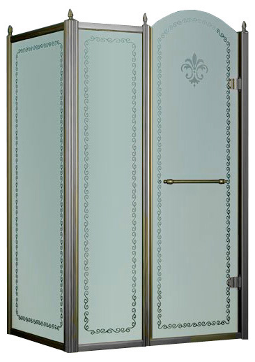 Душевой уголок Cezares Retro AH11 100/90 CP Cr R