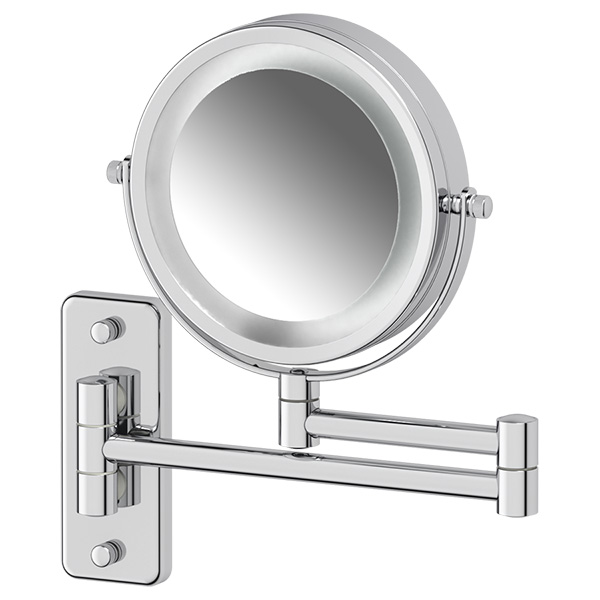 Косметическое зеркало Defesto Pro DEF 102 с подсветкой, двустороннее