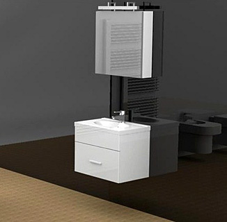 Зеркало-шкаф Aquanet Данте 60