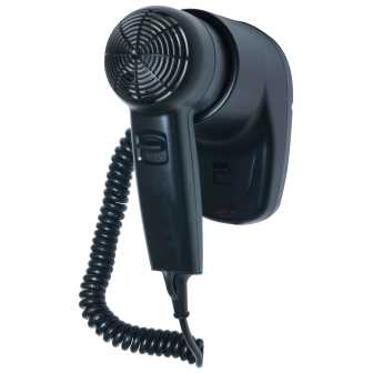 Фен настенный Nofer черный 1200 W 02055.В