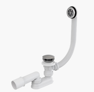 Сифон для ванны click/clack ALCAPLAST A505KM - 80 cм