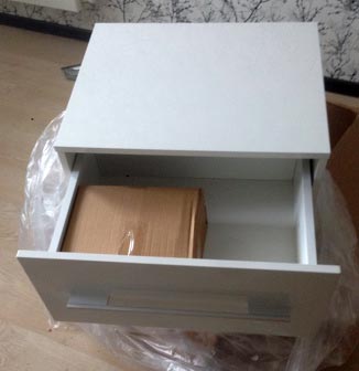 Тумба Aquanet Нота 58 подкатная белая