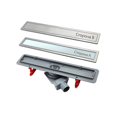 Confluo Premium With White Glass Line 550 Линейный трап PESTAN