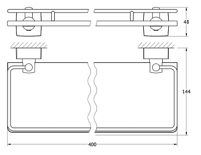Полка FBS Esperado ESP 014 40 см