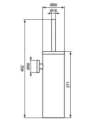 Ершик подвесной Ideal Standard IOM A9128MY