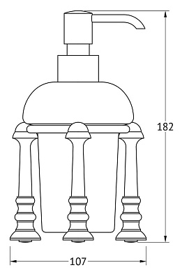 Дозатор 3SC Stilmar UN STI 229 золото