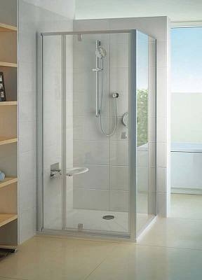 Душевая перегородка Ravak PPS-90 Transparent профиль белый