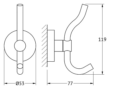 Крючок Artwelle Harmonie HAR 004