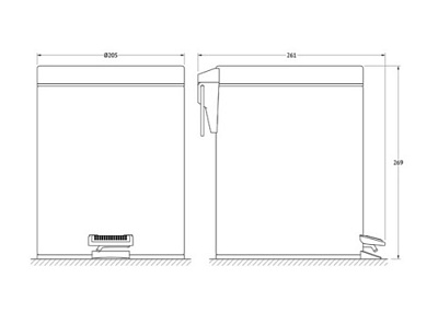 Мусорное ведро Defesto Pro DEF 004 5 л