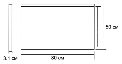 Зеркало Aquanet DL-03A