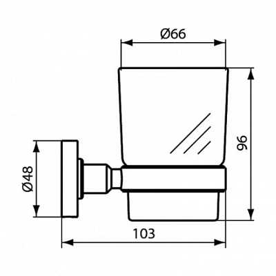 Стакан для зубных щеток Ideal Standard IOM A9120XG
