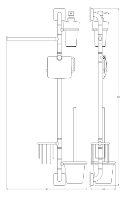Стойка Ellux Avantgarde AVA 076