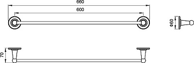 Полотенцедержатель Timo Nelson 150053/00 хром