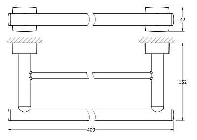 Полотенцедержатель FBS Esperado ESP 035 40 см
