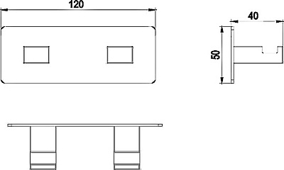 Вешалка-2 крючка Timo Selene 10014/00 хром