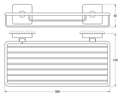 Полка Ellux Avantgarde AVA 014 30 см