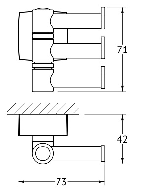 Крючок FBS Esperado ESP 047 поворотный