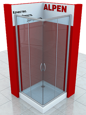 Душевая шторка ALPEN A320-100-MG