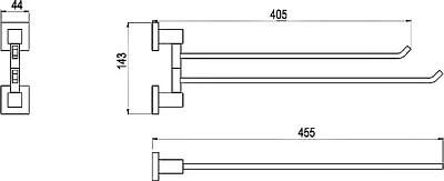 Полотенцедержатель Timo Selene 10059/00 хром