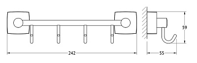 Крючок FBS Esperado ESP 025 на планке
