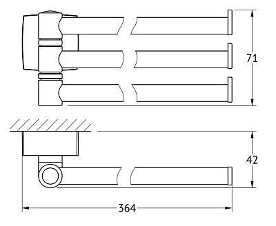 Полотенцедержатель FBS Esperado ESP 045