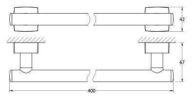 Полотенцедержатель FBS Esperado ESP 030 40 см