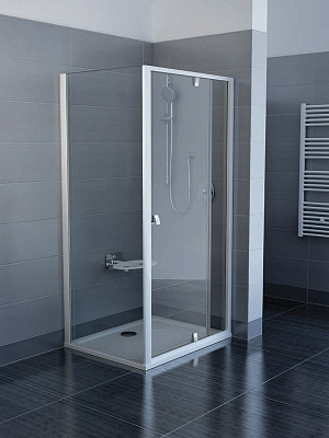 Душевая перегородка Ravak PPS-90 Transparent профиль белый