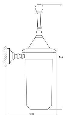 Ершик 3SC Stilmar STI 424 античное серебро