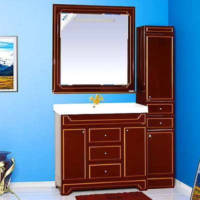 Зеркало Misty Praga 90 бордо патина