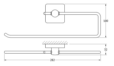 Полотенцедержатель Ellux Avantgarde AVA 062