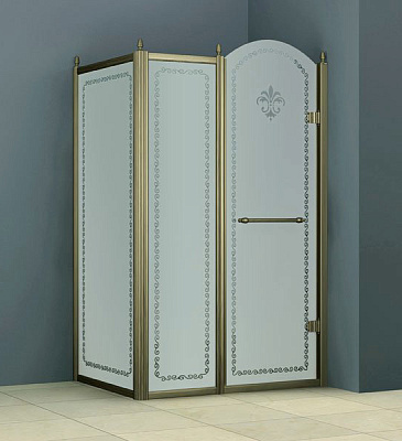 Душевой уголок Cezares Retro A11 100 CP Br R