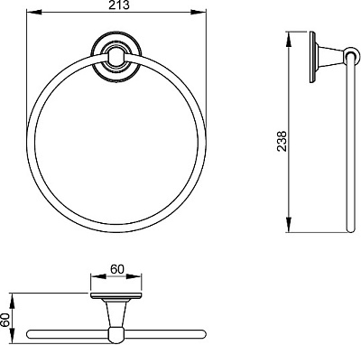 Полотенцедержатель Timo Nelson 150050/00 хром