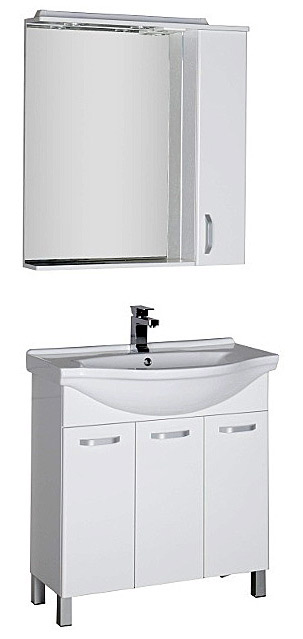 Мебель для ванной Aquanet Глория 80 белая