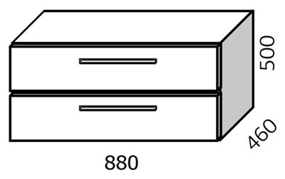 Мебель для ванной Cezar Vita 90 цветная