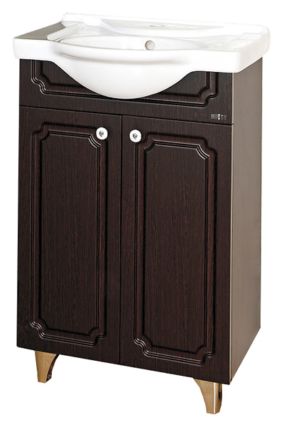 Тумба с раковиной Misty Александра 55 прямая венге